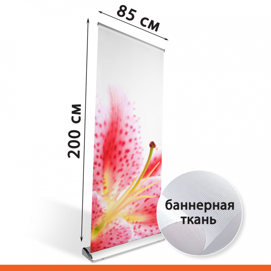 Roll Up Luxury Light 85х200 см с баннерной тканью