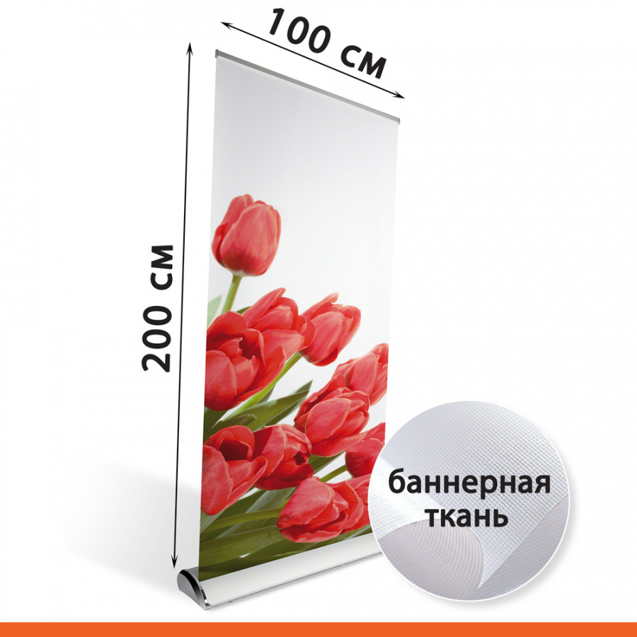 Roll Up Luxury 100х200 см с баннерной тканью