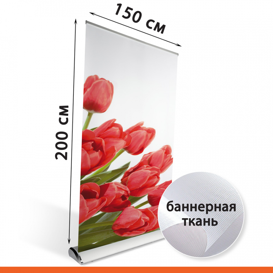 Roll Up Luxury 150х200 см с баннерной тканью